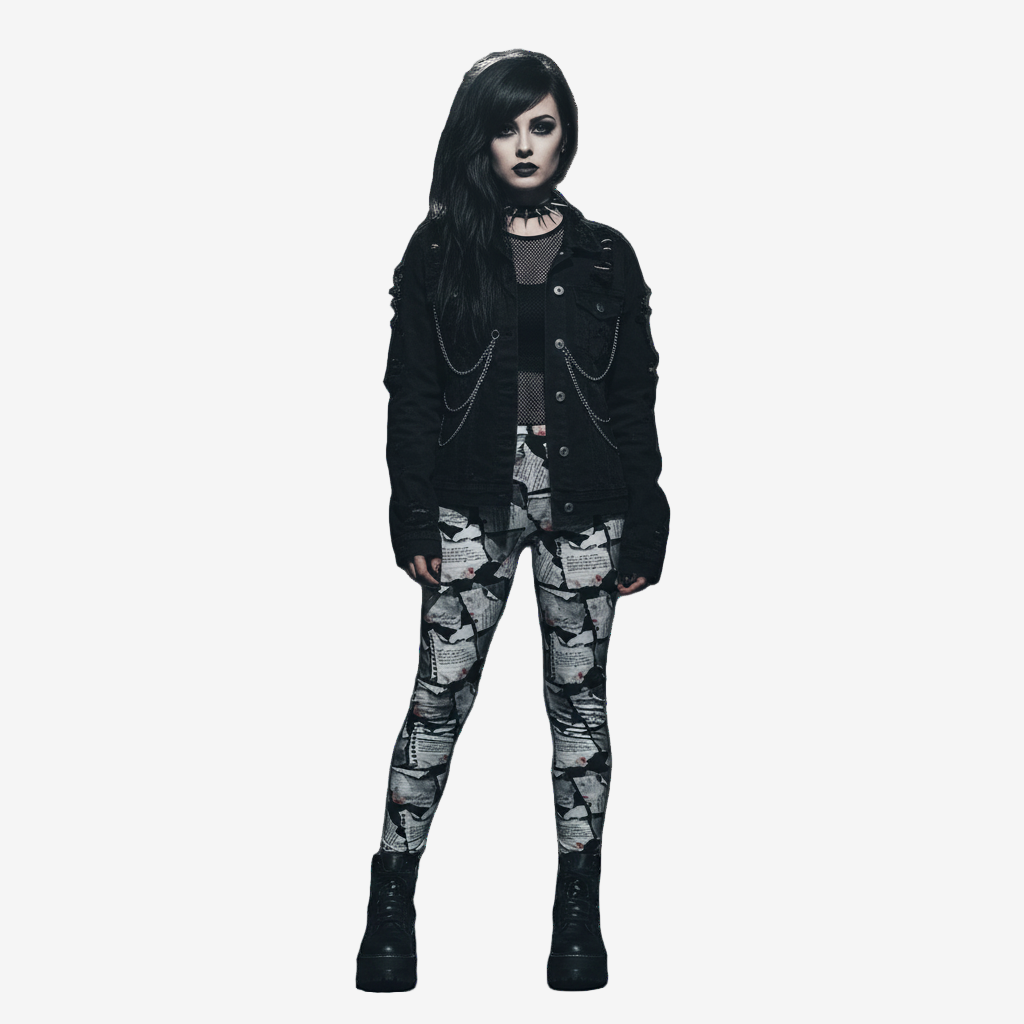 Torn Love Letter Leggings