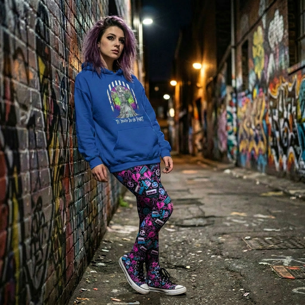 Neon Chaos High-Top Sneakers