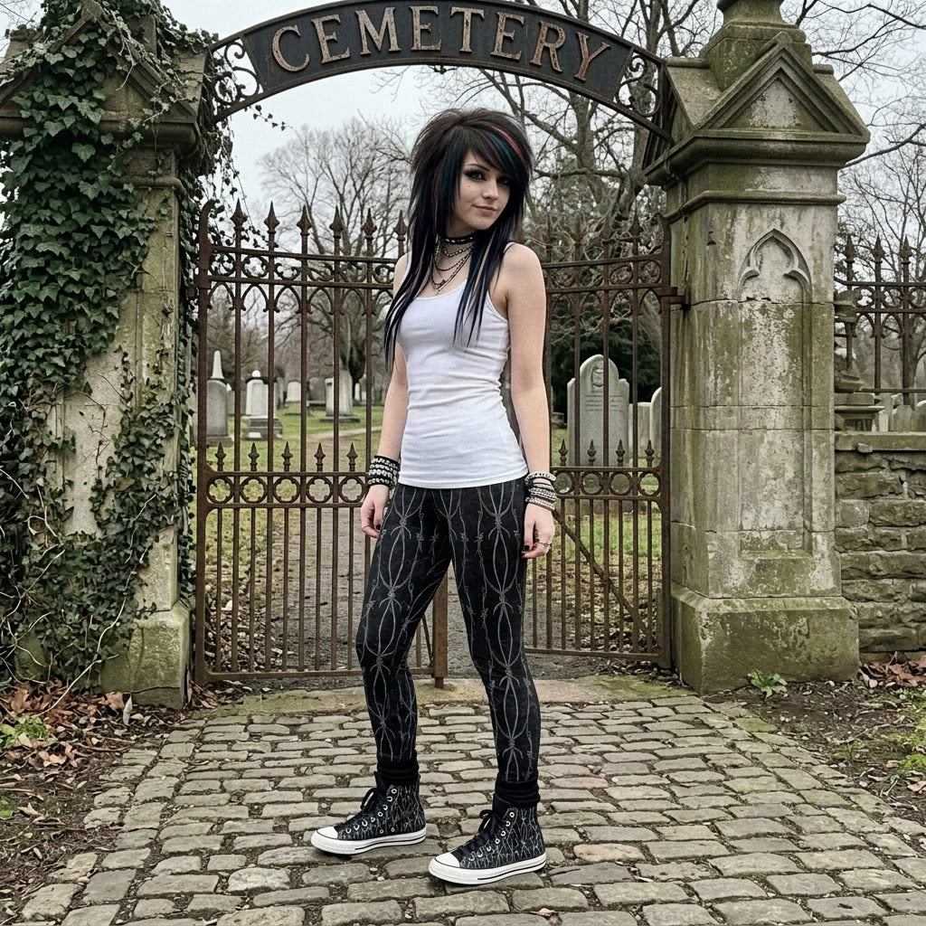 Barbed Wire Shadow Leggings