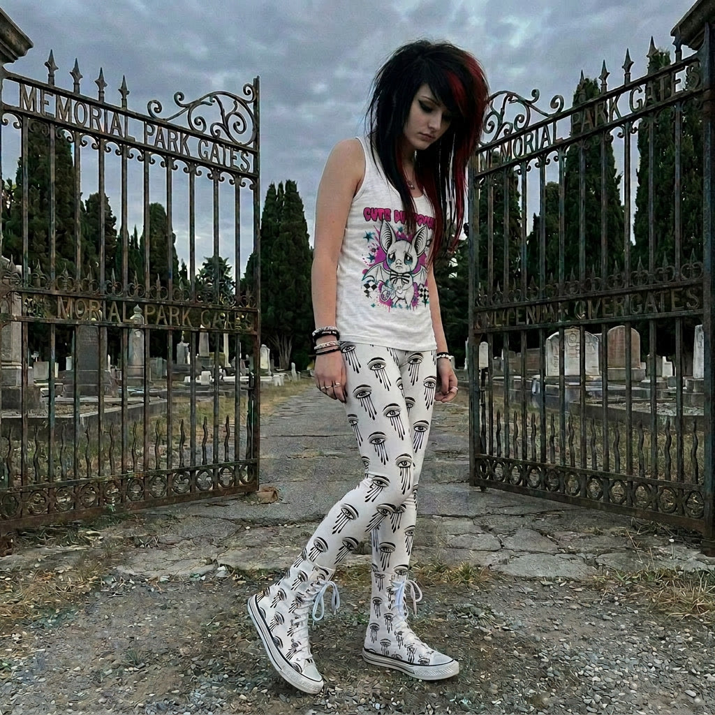 Crying Eye Sketch High Tops