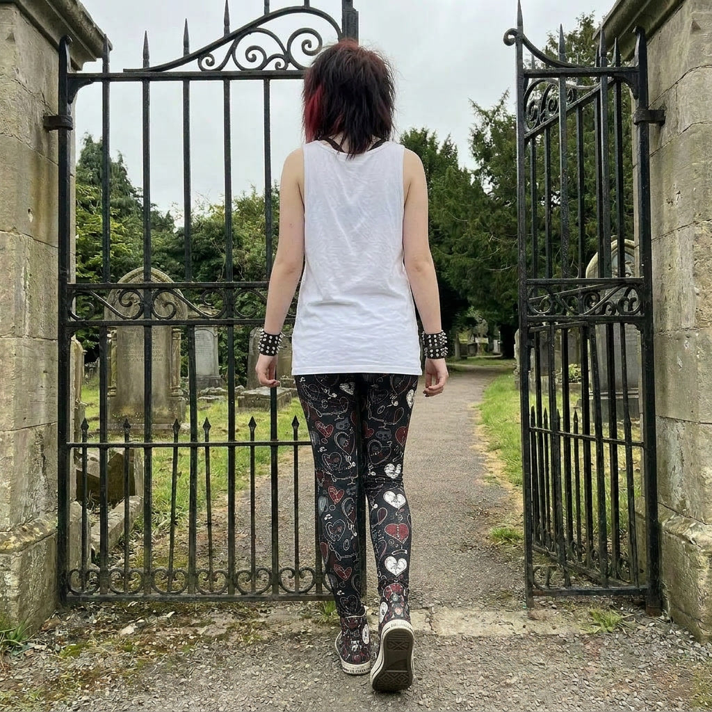 Stitched Heart Chaos Leggings