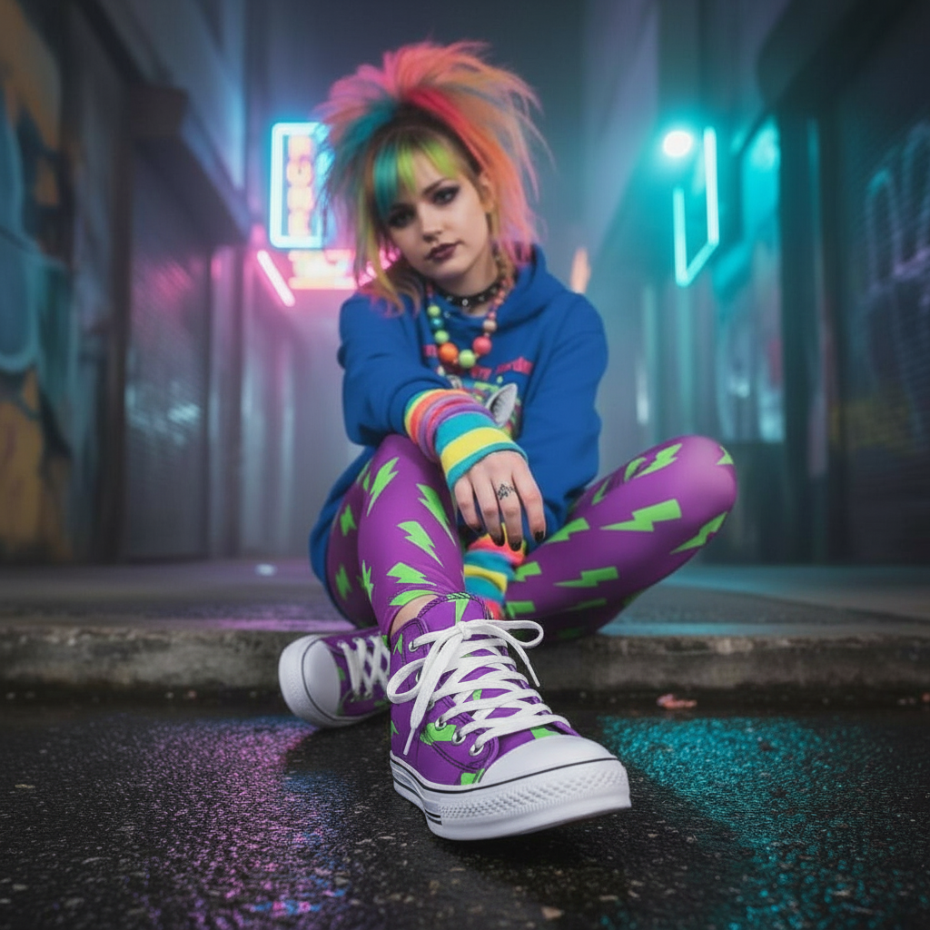 Electric Bolt Pop Scene Shoes