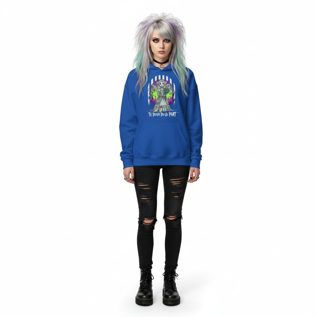 Gothic Undead Bride “Til Death” Hoodie