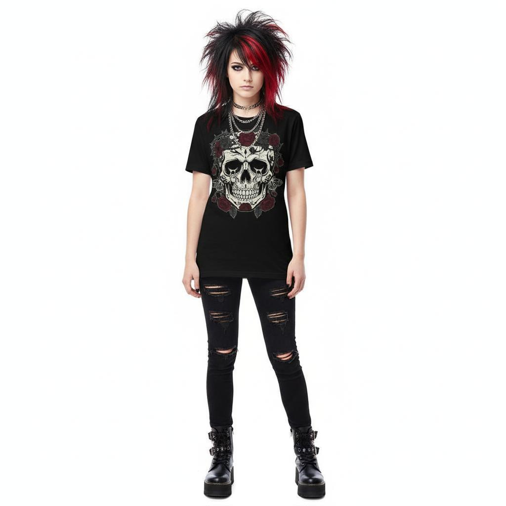Crimson Thorn Skull Tee